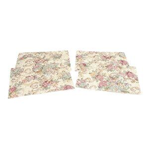 VTG W-C Designs Floral Placemats Set of 4 2001 Taiwan